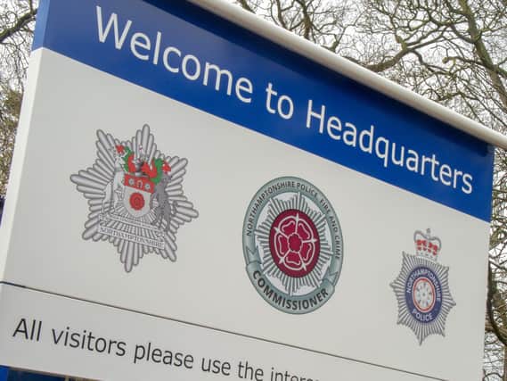 The hearing was held at Northamptonshire Police's headquarters at Wootton Hall Park