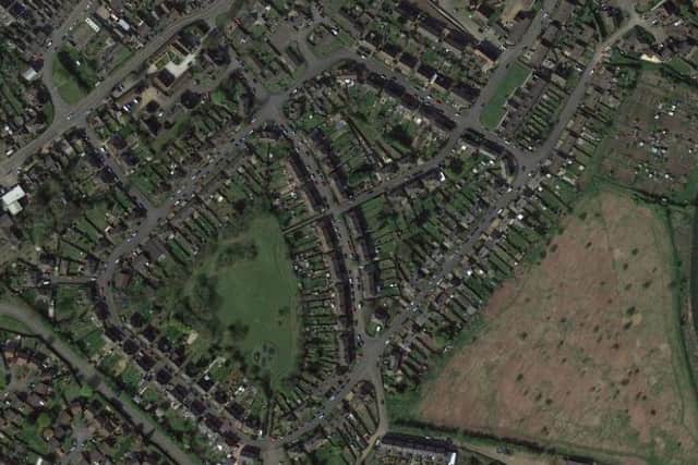 The site as seen from the air