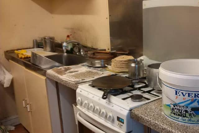 The R Caterers kitchen