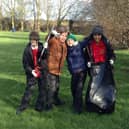 Children have picked up litter from Middleton pocket park