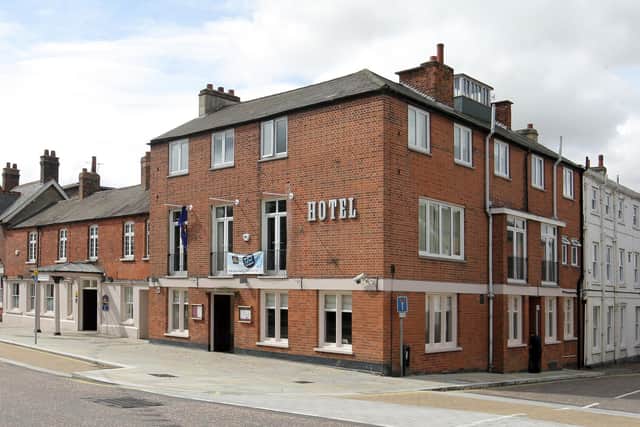The vacant Naseby Hotel.