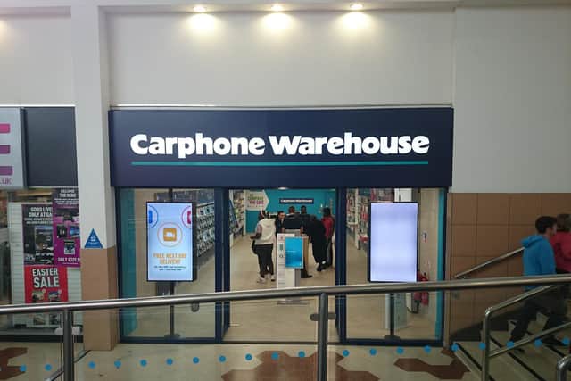Wellingborough's Carphone Warehouse store.