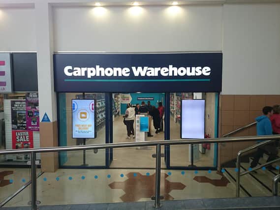 Wellingborough's Carphone Warehouse store.