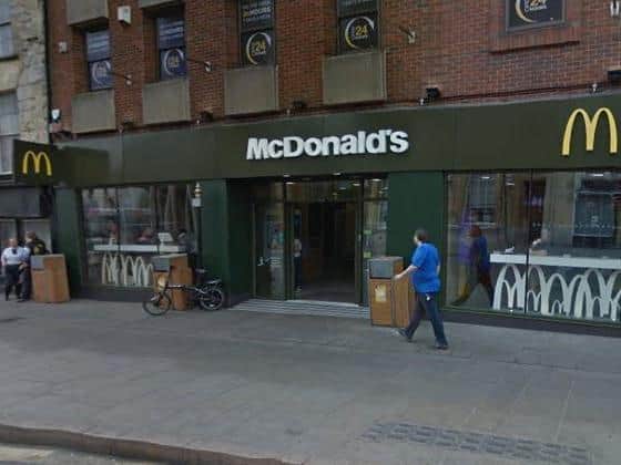McDonald's Drapery restaurant is among the Northamptonshire outlets scrapping sit downs