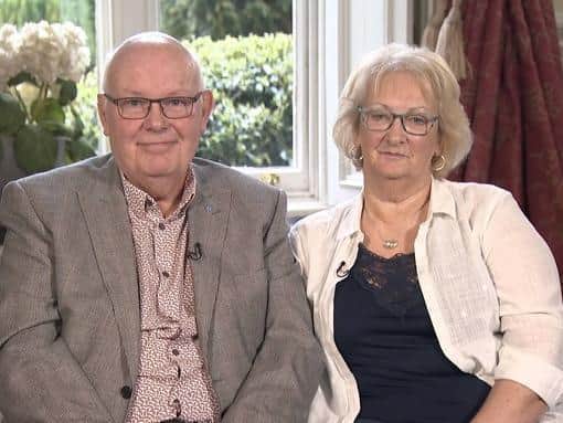 David and Sally Abel on Good Morning Britain this morning Picture: Good Morning Britain