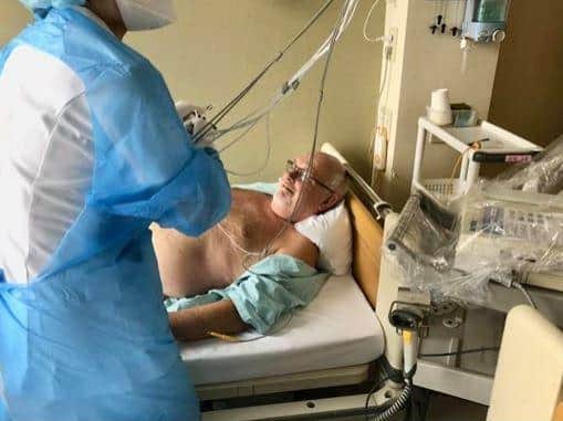 David Abel gets treatment in a Japanese hospital