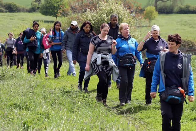 Action from last year's Waendel Walk.