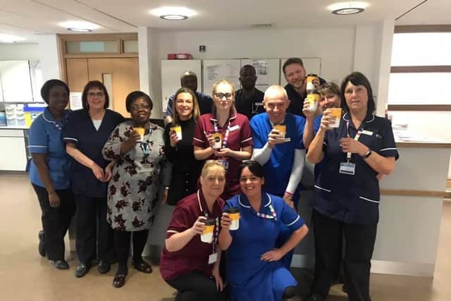 The staff were also sent free coffee