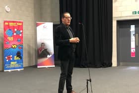 Nazir Afzal was the keynote speaker at the Corby conference