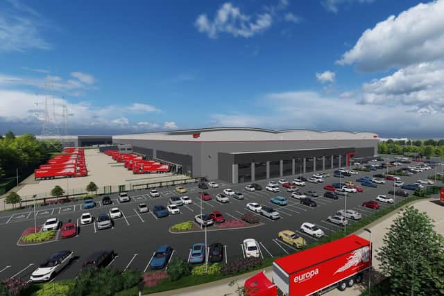 Europa Worldwide Group's new warehouse in Corby.