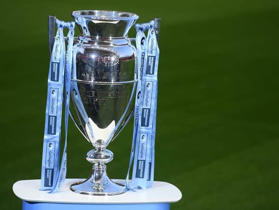 The Premiership trophy was due to be handed out at Twickenham on June 20