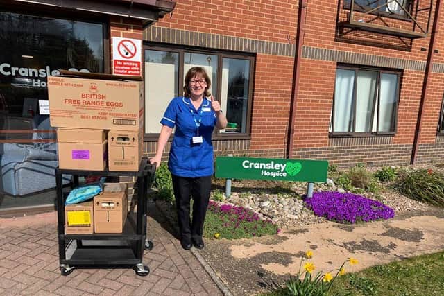 Cransley Hospice received a food donation from McDonald's in Orion Way, Kettering. Photo by Jamie DeRosa