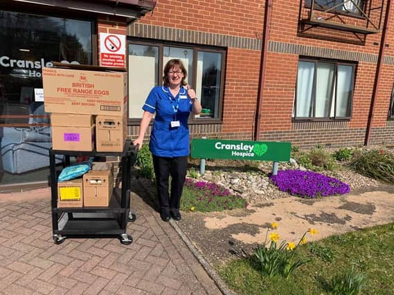 Cransley Hospice received a food donation from McDonald's in Orion Way, Kettering. Photo by Jamie DeRosa