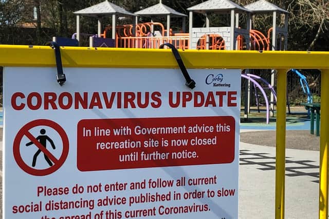 Use of playgrounds across the country is banned