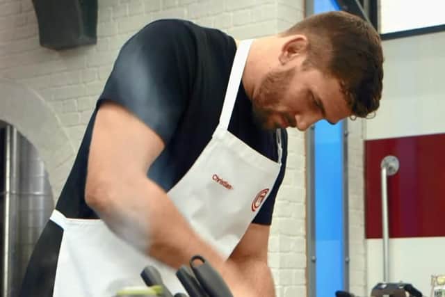 Former Saints star Christian gets to work in the MasterChef kitchen