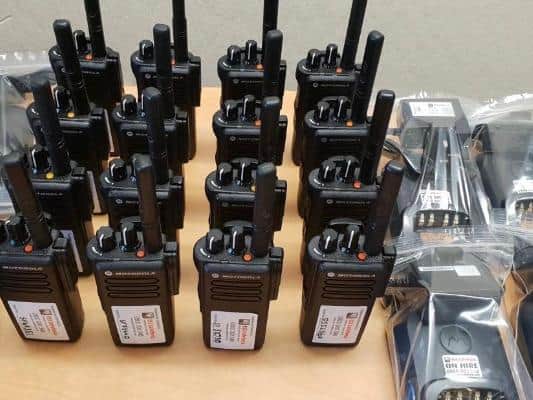 The radios donated to KGH by ESS Safeforce
