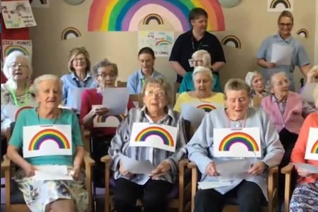 Care homes across Northants joined in a virtual choir last Friday