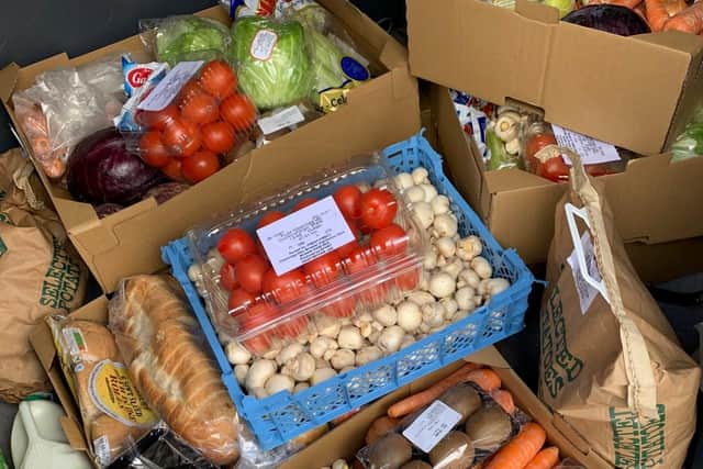 Some of the food parcels which will be given to vulnerable families in the county