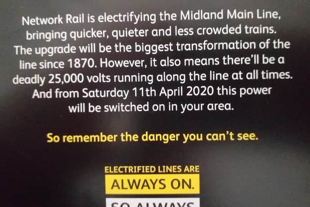 These flyers have been posted locally