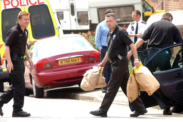 Three addresses in Kettering were searched in 2003.