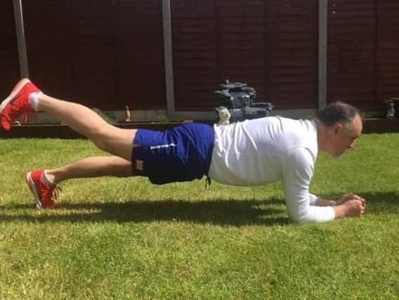 One of the exercises demonstrated by Graham Ravenscroft