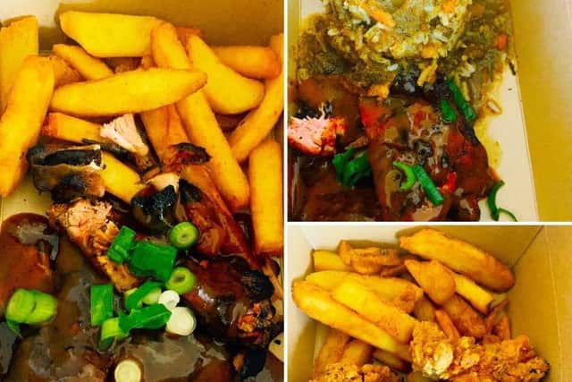Some of the food on offer from June Plum in Wellingborough