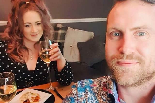 Drew Wilcox and Charlene Pinchin on their date night.