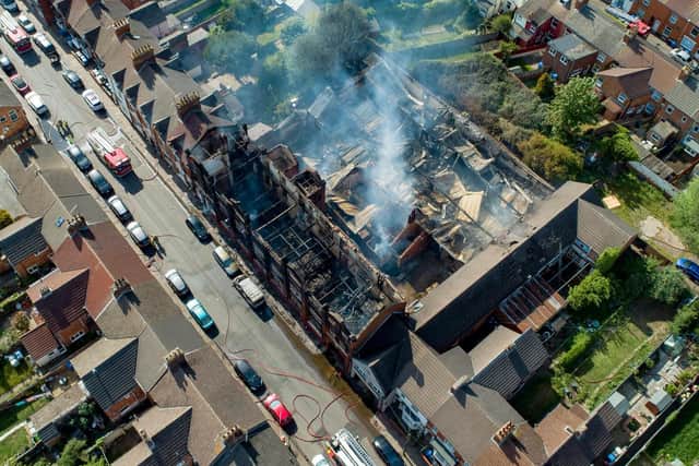 Kettering Bed Centre was destroyed by a fire in May 2019. Photo: Terry Harris