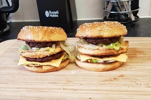 Members of The Rona Cookbook shared these McDonald's inspired burgers