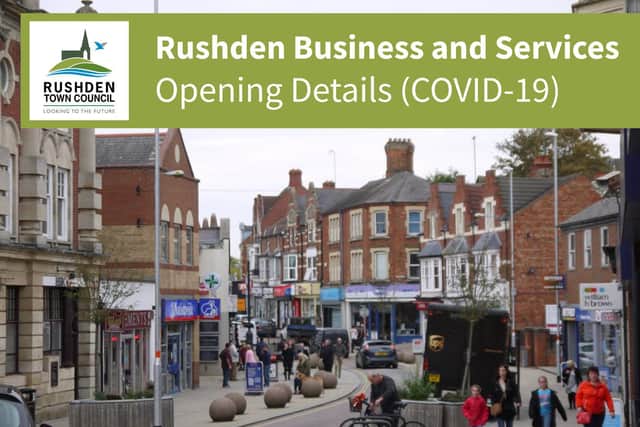 Rushden Town Council has compiled a directory of Rushden businesses and services which are still open