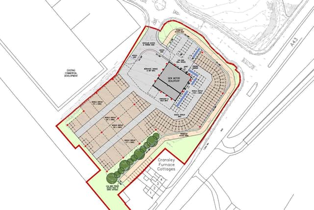 The site of the new dealership.