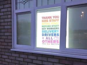 The Message in the window