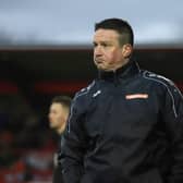 Paul Cox's bid to keep Kettering Town in the National League North has been successful after the season was officially ended. Picture by Peter Short