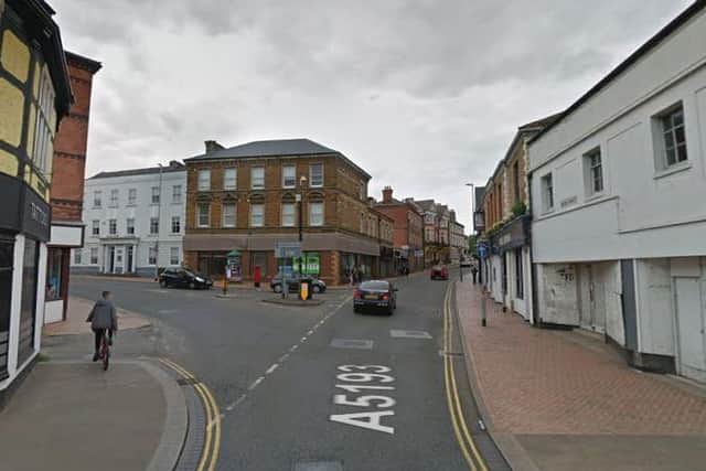 The man was hit by a bus after it turned from Oxford Street into High Street, Wellingborough