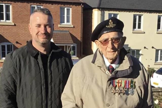 Douglas Moore with grandson Lee Tuffin.