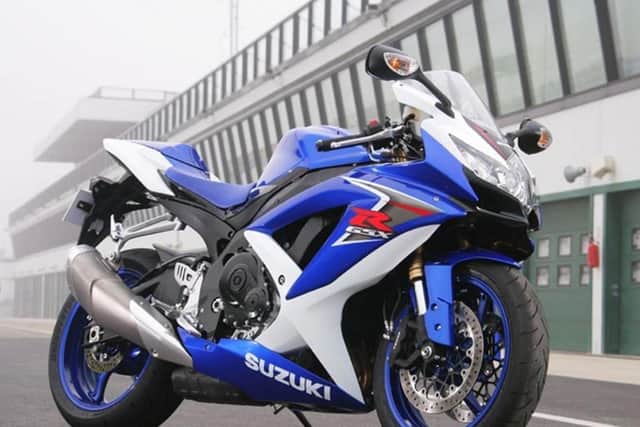 A blue Suzuki GSXR similar to this one was involved in the crash