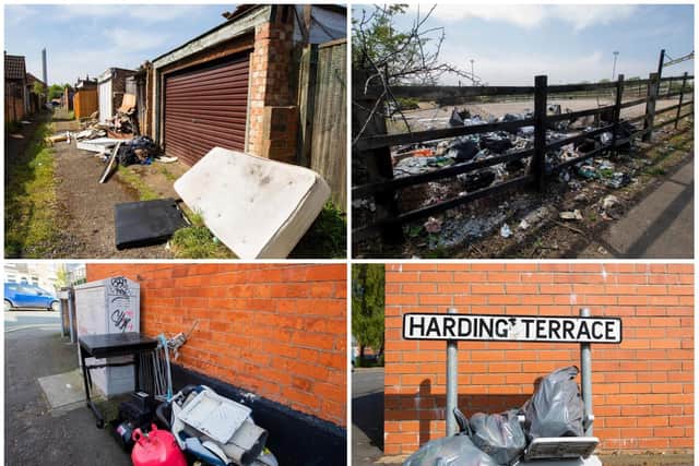Fly-tipping appears to be on the increase in Northamptonshire. Photos: Leila Coker