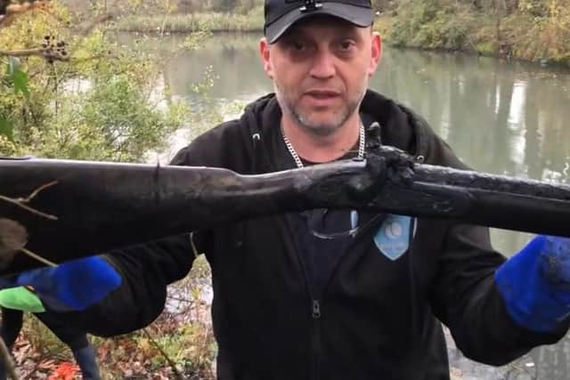 Nigel with one of his finds