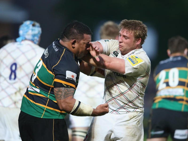 Ma'afu started to make his move as play carried on in the background