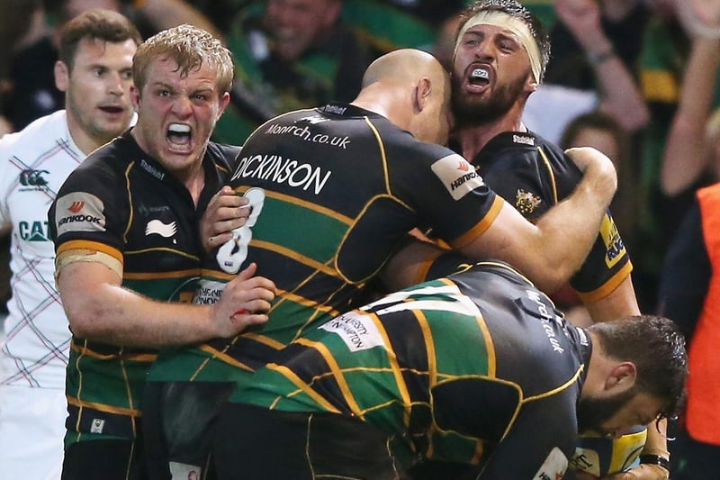 But Tom Wood's late try rescued 14-man Saints and sent them to Twickenham
