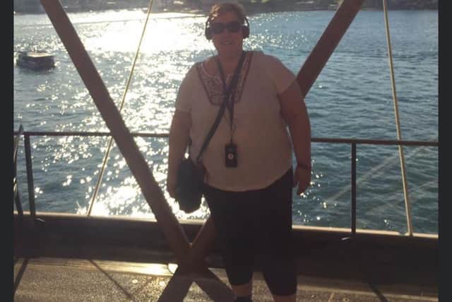 Clare had to stay at the base of Sydney Harbour Bridge