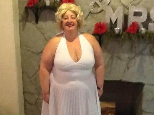 Before: Clare as Marilyn Monroe