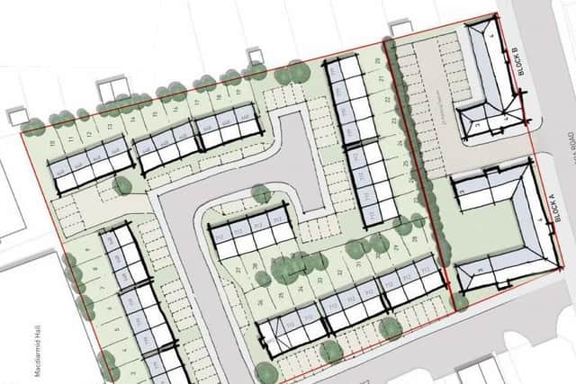 One of two masterplans submitted to councillors