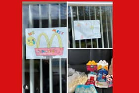 The posters put up by the family and their McHaul