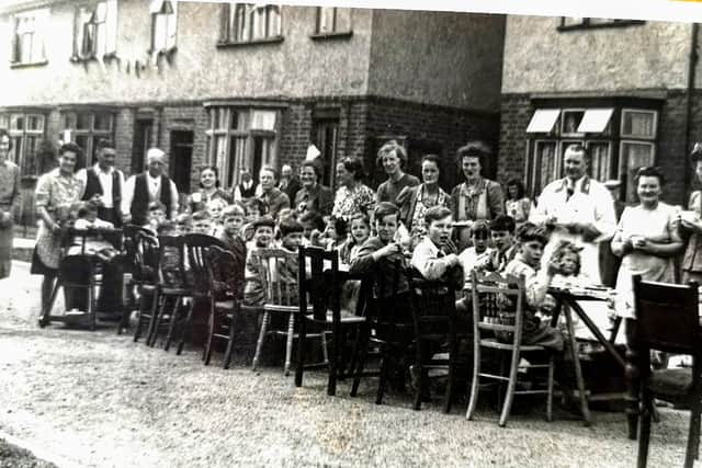 Families dragged out their furniture into Kipling Road, Kettering to enjoy a street party