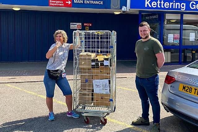 Burgers and chips were taken to KGH.