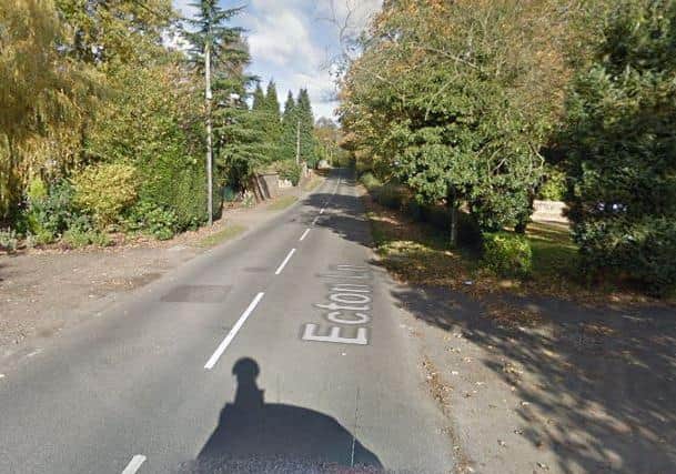 Last Sunday's fatal accident happened on a stretch of Ecton Lane in Sywell