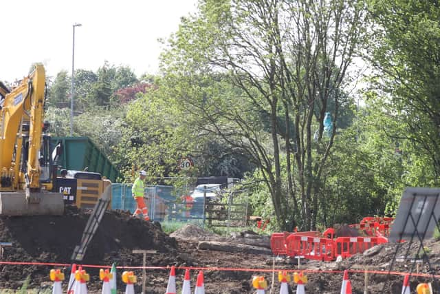 Chowns Mill roundabout takes shape