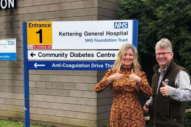 Alexandra and Nigel Wellings donated 150 meals to KGH through Nigel's insurance company, Acres