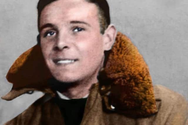 Warrant Officer, Robert Charles who flew for Special Operations Europe with the 148 Squadron. He was a wireless operator on Halifax aircraft dropping supplies behind enemy lines.